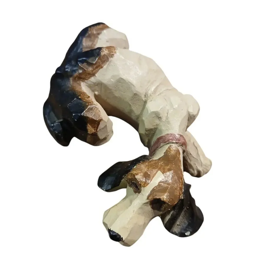 Vtg Unmarked Cast Resin Carved 3.5L Realistic Bloodhound Hunt Dog Animal Figure‎ - Picture 5 of 6